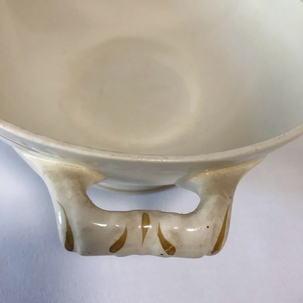 VTG 1944 Homer Laughlin Heather Rose Eggshell Georgian Covered Serving Dish
